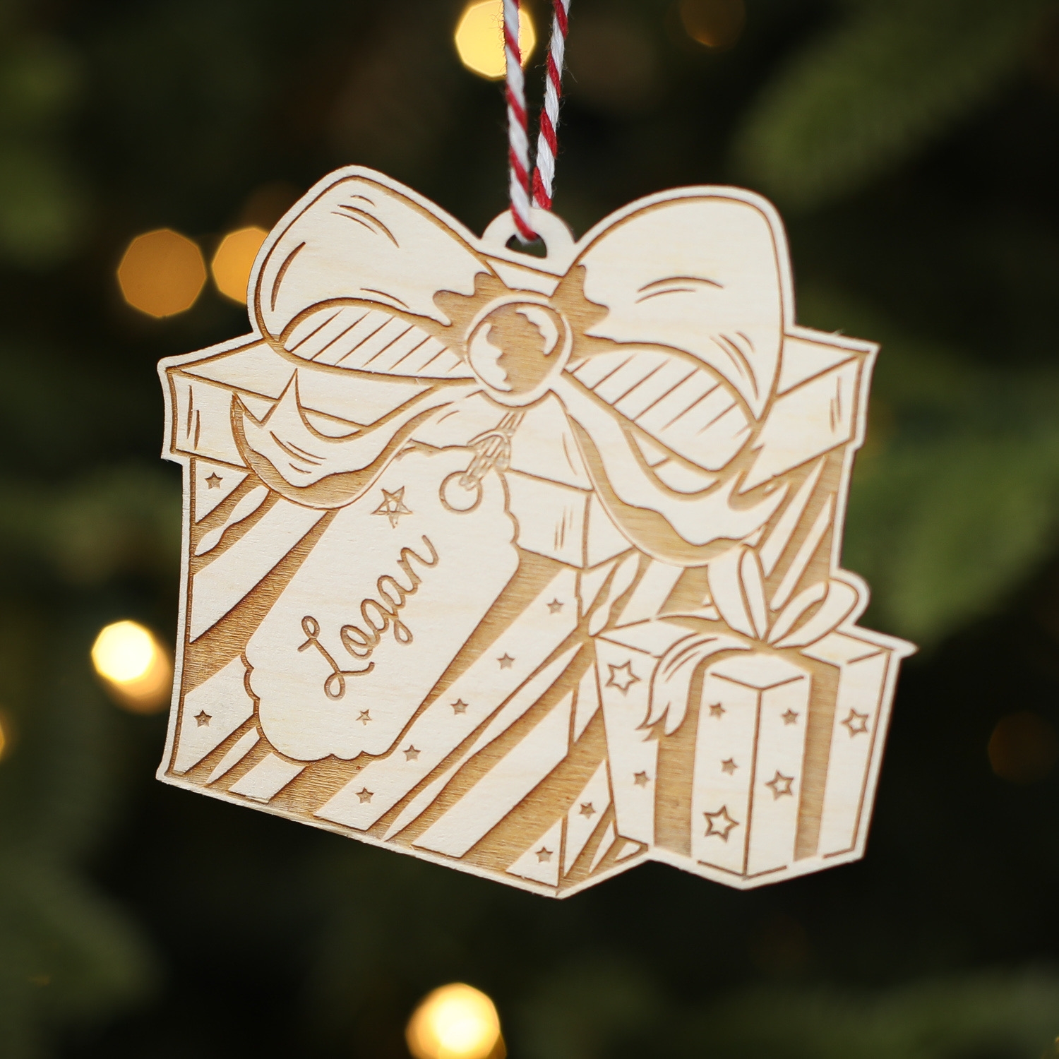 Personalised Christmas Tree Decoration Present