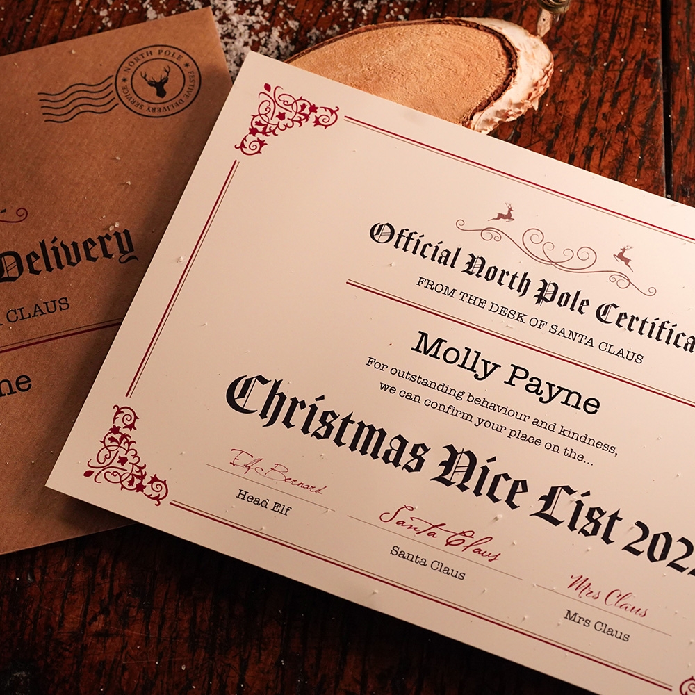 Personalised Classic Letter From Santa or Father Christmas 2026