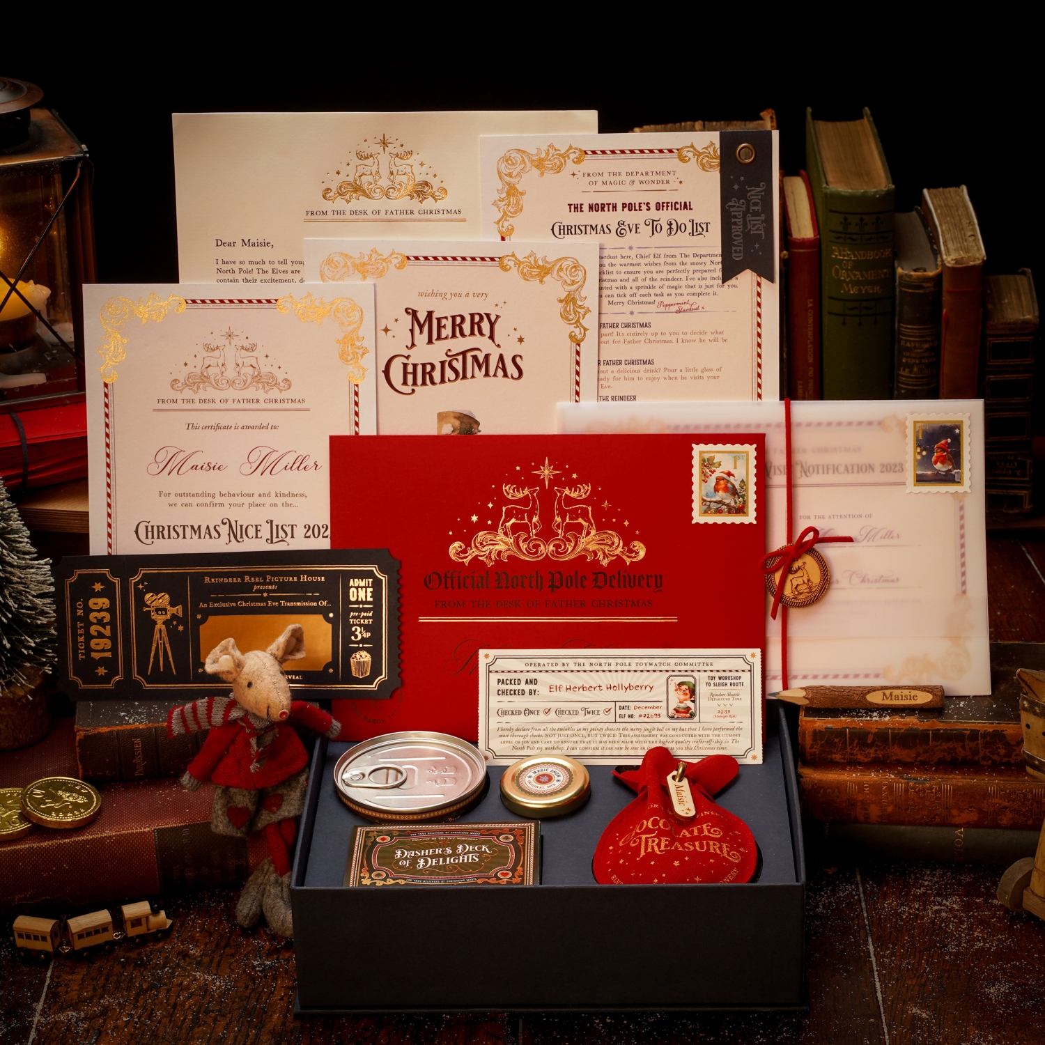 Personalised Luxury Christmas Eve Treat Pack + North Pole Tour Video