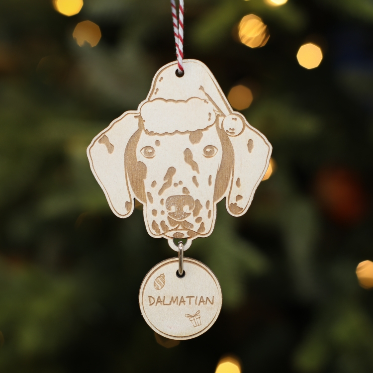 Personalised Christmas Tree Decoration Dalmatian