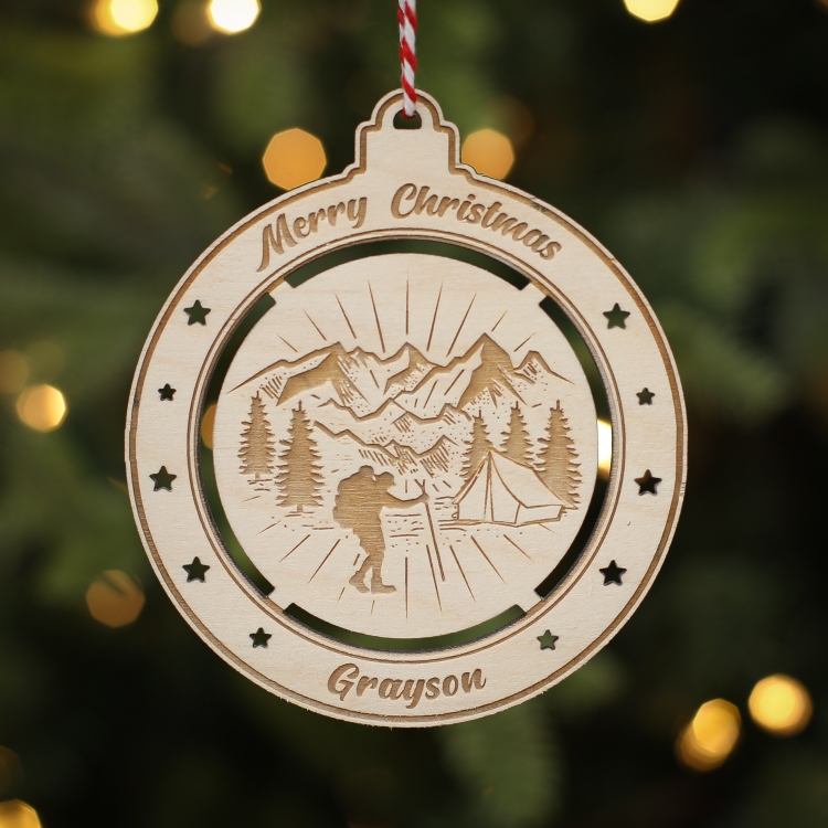 Personalised Christmas Tree Decoration Exploring