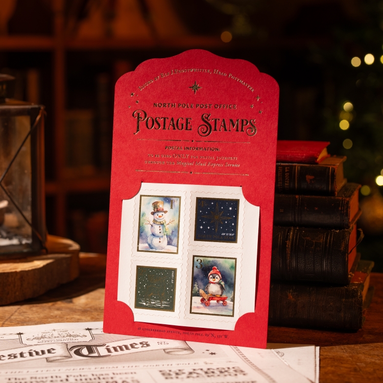 Novelty Christmas Stamps Set